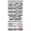 Amtrak 40th Anniversary Heritage & Amtrak Veterans magnets by Andy Fletcher