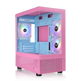 Thermaltake View 170 TG ARGB m-ATX Chassis; 3x120mm ARGB Lite Fans Included; 280mm Radiator Support; 340mm GPU Clearance; 160mm Air Cooler Max Height; Bubble Pink; CA-1Z4-00MAWN-01