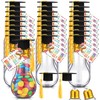 PullCrease 24 Sets Graduation Clear Plastic Light Bulb Jars with