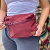 Zipper C.C Belt Bag - Color: Burgundy