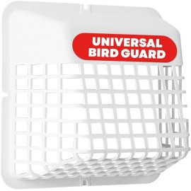 Deflect-O Deflecto UBGWL-A Universal Bird Guard DEFUBGWL White Exterior Vent
