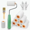 8-Piece Paint Roller Set, Paint Rollers, Foam Rollers with Paint