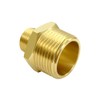 Hooshing 2PCS 1/4" NPT Male to 3/4" NPT Male Brass