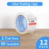 JARLINK Clear Packing Tape (12 Rolls), Heavy Duty Packaging Tape