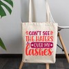 12oz Canvas Tote Bag - Cannot See the Haters Over