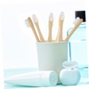 NOLITOY 5pcs Portable Manual Toothbrushes for Adults Round Head Design