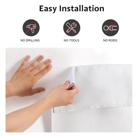 Classroom Door Window Cover,Blackout Shades for Classroom Windows and Doors，Privacy,Room Darkening Design Blocks Views, Classroom Window Cover Lockdown. (10W x 30L Inches, 1 Panel,Greyish White).