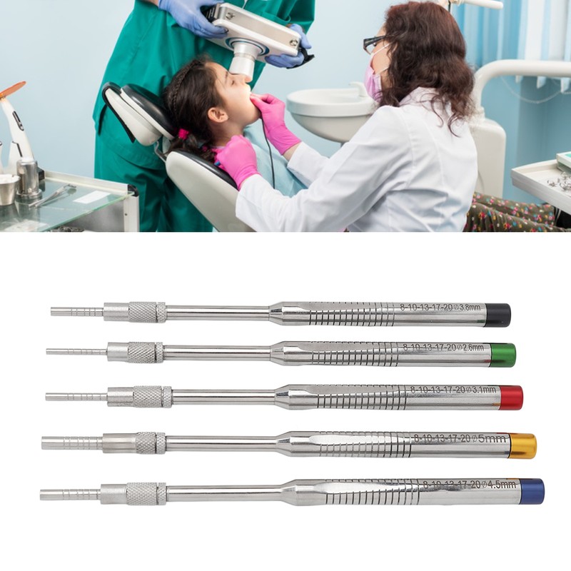 5pcs Dental Implant Osteotome Instruments Stainless Steel Dental Tooth Maxillary