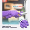 FMP Brands X-Large Purple Latex Dish Gloves, 3 Pairs, 12