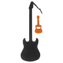 Streamline Guitar Shaped Spatula Bottle Opener Silicone Rubber Mom Kitchen Music Rock Gift