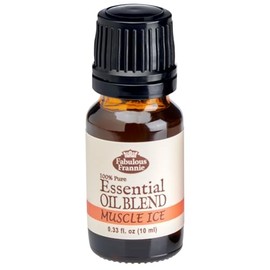Fabulous Frannie Muscle Ice Pure Essential Oil Blend Made with Cinnamon, Eucalyptus, Clove Bud, Lavender, Orange and Peppermint Essential 10ml (.33oz)