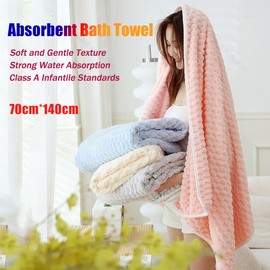 Ultra-Fine Fiber Bath Towel for Daily Drying – Soft Quick-Drying Coral Velvet for Home Bathroom Use
