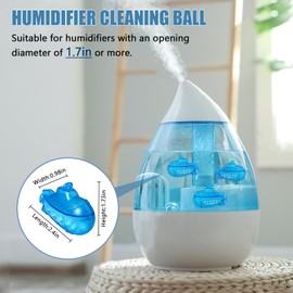 9PCS Humidifier Cleaner,Humidifier Cleaning Fish for All Humidifiers & Fish Tank,Powerful Cleaning,Purifie Water,Humidifiers Tank Cleaner,Prevents Hard Water Build Up,Eliminates White Dust Odours