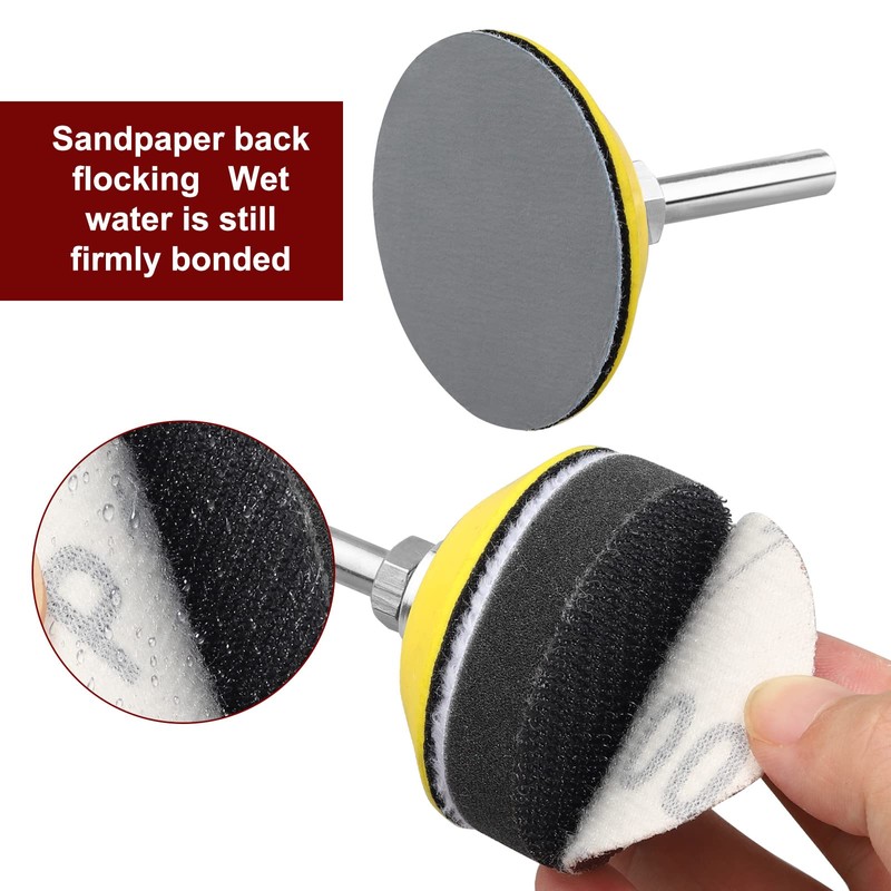 140 Piece Sanding Paper 50mm Hook and Loop 60 80