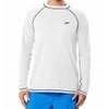 Speedo Men's UPF 50+ Easy Long Sleeve Rashguard Swim Tee,White,XX-Large