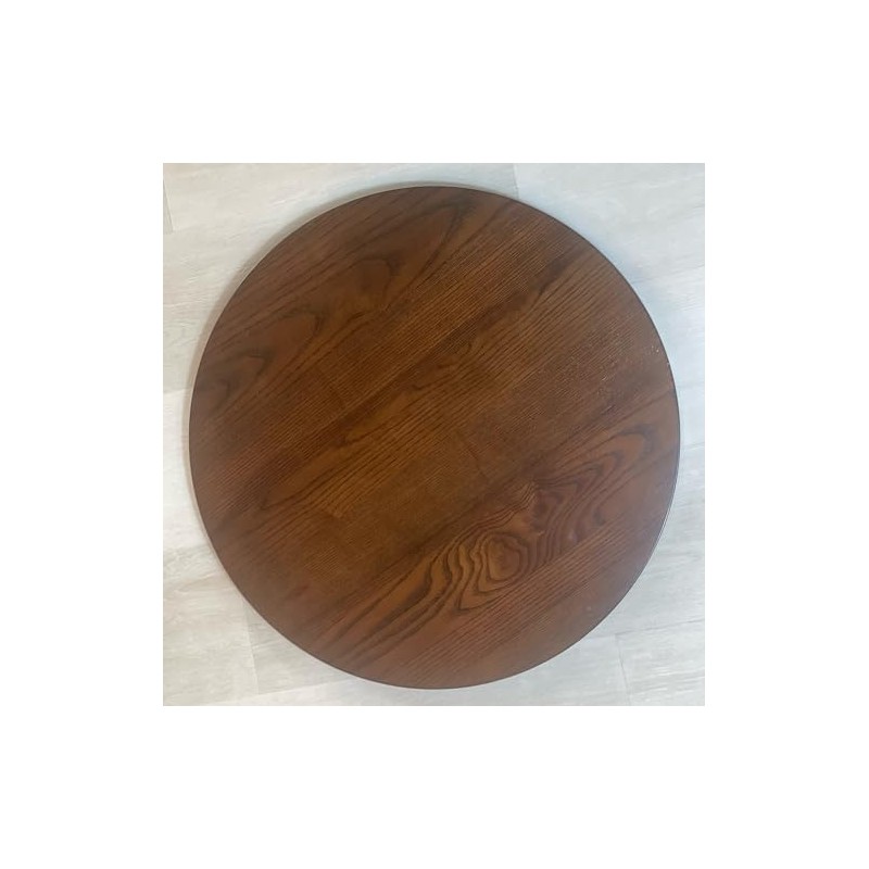 Advanced Furniture 21'' Classic Wood Spinning Lazy Susan Turntable Tray