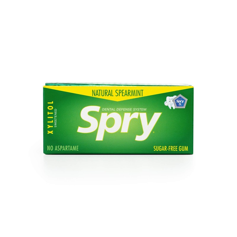 Spry Fresh Natural Xylitol Chewing Gum Dental Defense System -