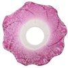 Bieye LS03S Lily Flower Blown Glass Lampshade (White Purple, Opening