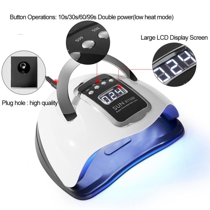 280W UV Lamp for Gel Nails Portable 66LED Nail Lamp