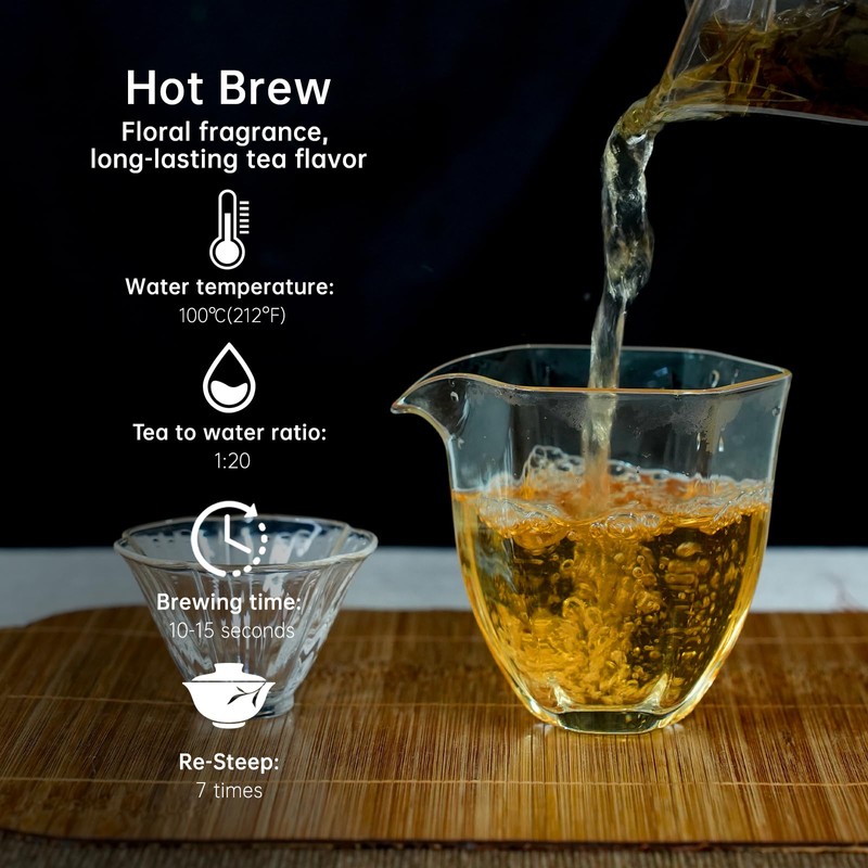 iTeaworld Osmanthus Oolong Loose Leaf Tea, Natural Osmanthus Fragrance, 0