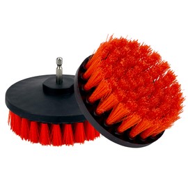 Maxshine M8 - cepillo para polvo para tapicería de 4 pulgadas con accesorio de taladro (100 mm), elimina y limpia la suciedad, las manchas y los puntos de todo tipo de tapicería y alfombras en piel y