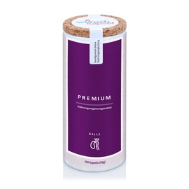 Wunschkapsel GALLE Premium Ergänzung | unterstützt Bildung und Transport der Galle | mit Cholin, Piperin, Kurkuma-, Artischocken- und Mariendistel-Extrakt | 290 Kapseln aus deutscher Manufaktur