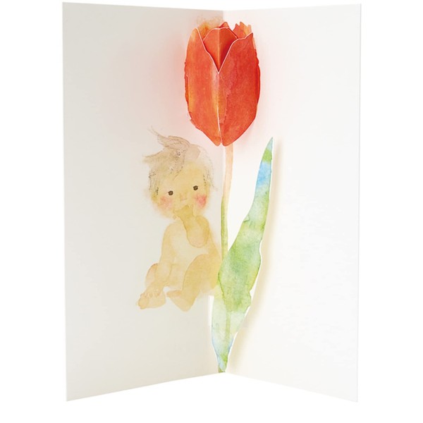 Sanrio 831972 Message Card Chihiro Iwasaki Multipurpose Card Tulip and