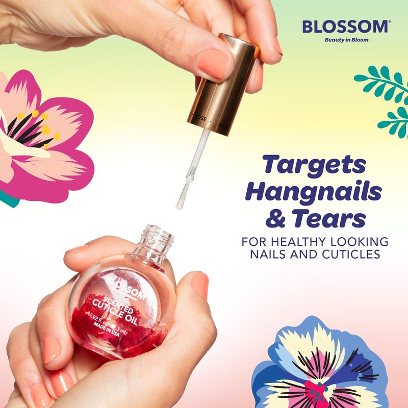 Blossom Cuticle Oil for Nails, Hydrating, Moisturizing, Scented Nail Oil