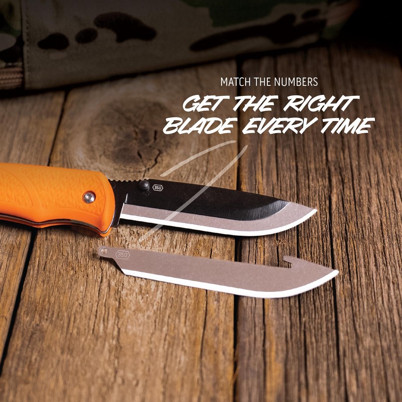 Outdoor Edge 3.5" RazorSafe Replacement Sharp-Point Knife Blades, 24 Piece