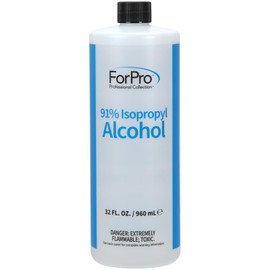 ForPro 91% Isopropyl Alcohol (IPA), Pure & Unadulterated Concentrated Alcohol, 1 Gallon, 32 Fl Oz (Pack of 4)