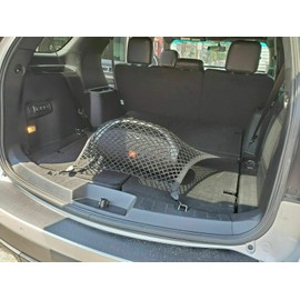 EACCESSORIES EA Rear Trunk Organizer Cargo Net for Ford Flex 2009-2020 – Floor Style Cargo Net for SUV - Premium Mesh Elastic Car Trunk Organizer Vehicle Carrier Storage - Compatible wit Ford Flex