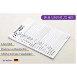 ReGrape Vorteilspaket 2 x Ersatz Würfelblock + 1 x Gratis Würfelblock, A5, Qualitätspapier, Durchschlagsicher, Made in Germany, umweltfreundlicher Druck