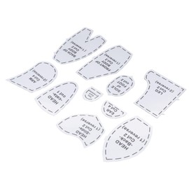 Bear Sewing Pattern, Memory Bear Sewing Pattern DIY Acrylic Quilting Tools Reusable Bear Sewing Template Set for Girls(L 15inch)