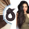 Tape In Real Human hair Extension Glue In Skin Weft