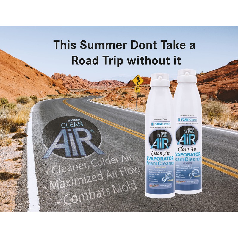 DWD2 Clean Air 2 Pack Bundle Automotive AC Coil Cleaner