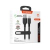 Flexi PRO 10ft USB to USB-C Data Cable-Black/Gray/Whitecolor: Gray Color