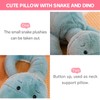 YUELE Reversible Stuffed Animal Plush Toy, 2-in-1 Travel Pillow Hand