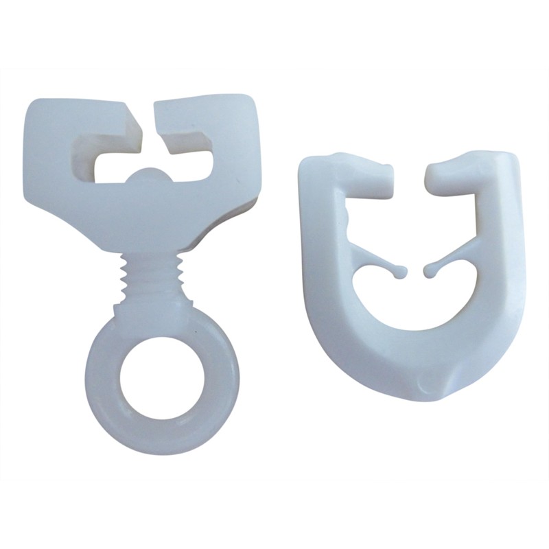 rewagi 100 T-gliders, curtain hooks and 8 locks for T-rails,
