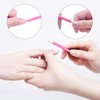 10 Pcs Nail Cuticle Pusher Rubber Cleaning Stick Dead Skin