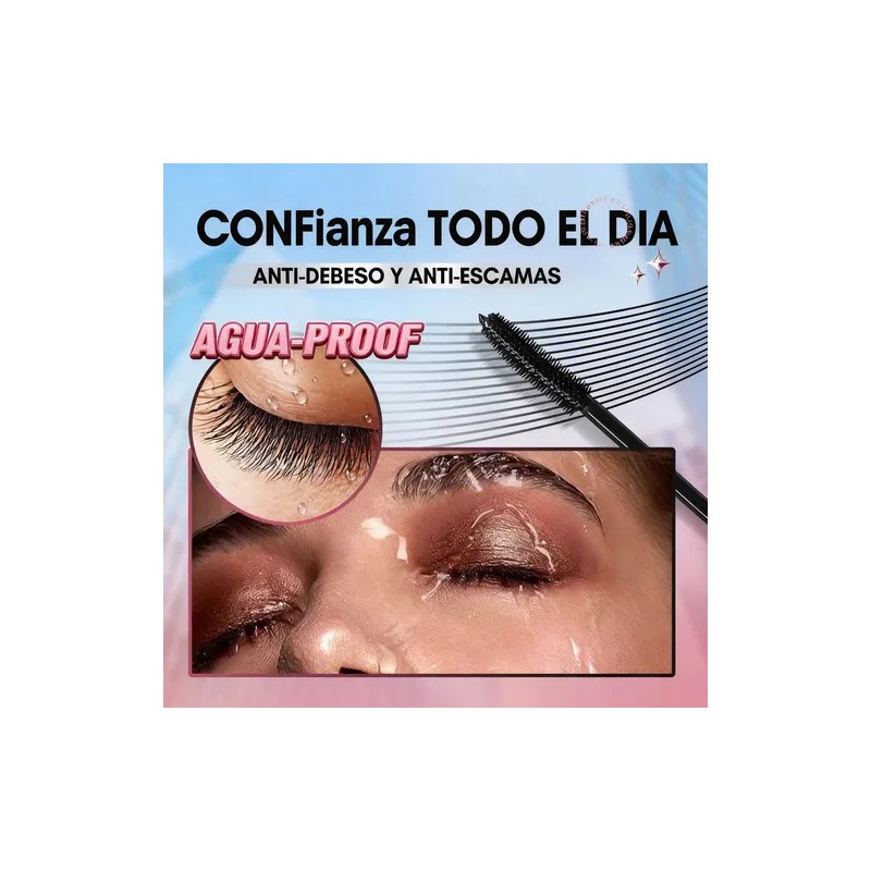 Máscara De Pestañas Volumen Y Alargador 60g Negro Rizador