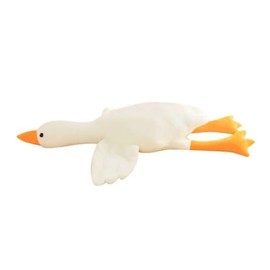 HmaxMork Goose Plush Cute Duck Plush Toy, Goose Duck Plush Pillow, Soft Swan Throw Pillow Gifts for Kids and Friends (20in/50cm, White)