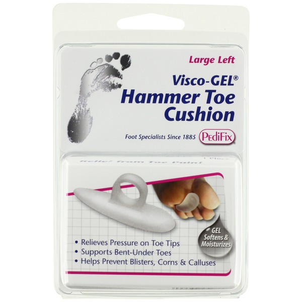 PediFix Visco-gel Hammer Toe Cushion, Large Left