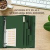 Etzul Binder Dividers with Tabs, Dividers for 3 Ring Binder，5
