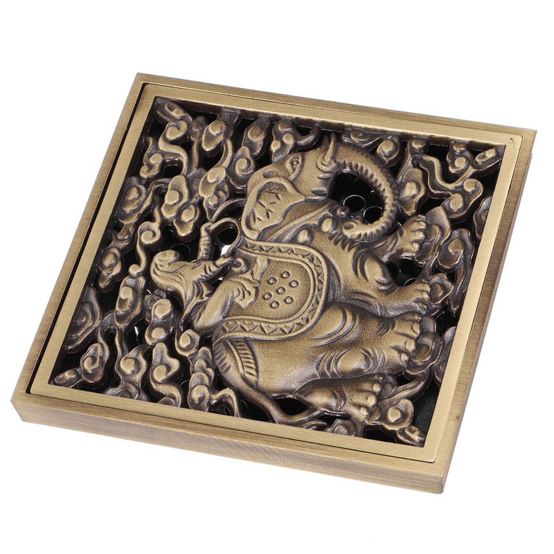 Floor Drain Antique Full Copper Shower Drain Kit for Kitchen