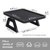 Danfoxer Couch Arm Tray,Bamboo Folding Sofa Tray,Sofa Armrest Trays Clip-On