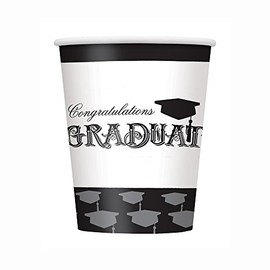 9oz Classic Graduation Party Cups, 8ct