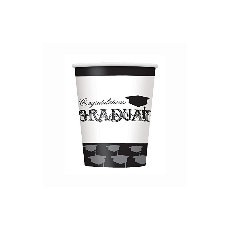 9oz Classic Graduation Party Cups, 8ct