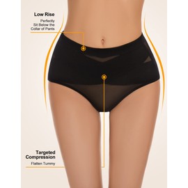 SIMIYA Shapewear Tummy Control Lower Belly Shapewear Underwear Panties Low Rise Body Shaper Tummy Control For Women