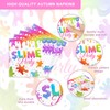 120 Pcs Slime Birthday Party Supplies, Kit for Colorful Slime