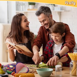 PixiPy Tortilla Warmer Pouch (Tacos, 12 Inch), Microwavable Fabric Tortilla Heater Pouch to Keep Tortillas Soft & Warm, Insulated Heat Keeper for Flour & Corn Shells, Ideal for Tacos & More